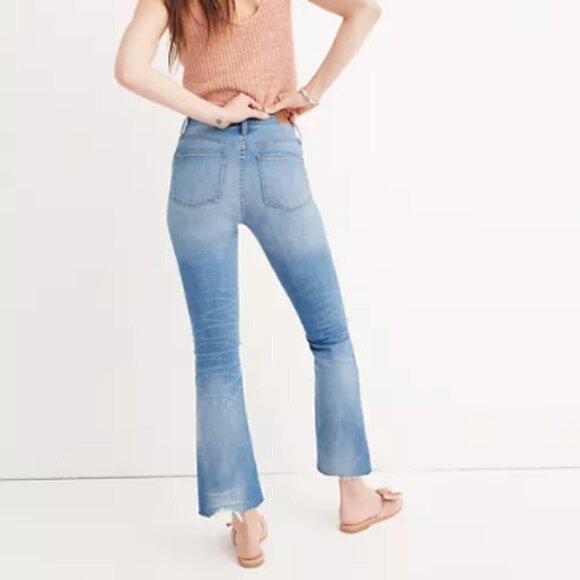 Madewell Cali Demi-Boot Jeans in Bronson Wash: Button-Front Edition sz 24 - Picture 2 of 6